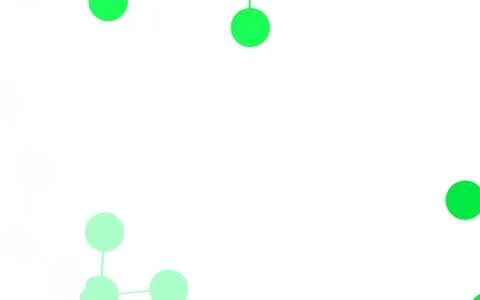 Light Green vector pattern with artificial intelligence network. Stock Illustration