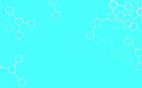 Light Green vector pattern with artificial intelligence network. Stock Illustration