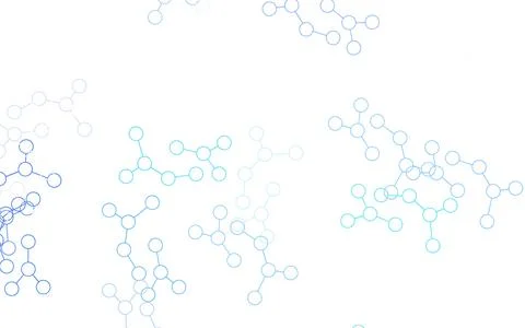 Light Green vector pattern with artificial intelligence network. Stock Illustration