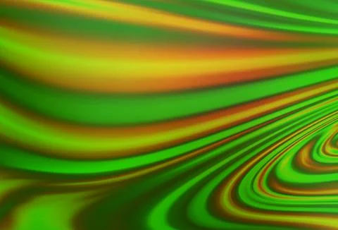 Light Green vector pattern with bent ribbons. Stock Illustration