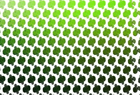 Light Green vector pattern with bubble shapes. 스톡 일러스트
