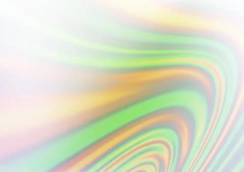 Light Green vector pattern with bubble shapes. Stock Illustration