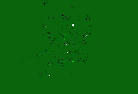 Light Green vector pattern with chaotic shapes. Illustrazione stock