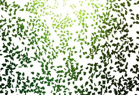 Light Green vector pattern with chaotic shapes. Stock Illustration