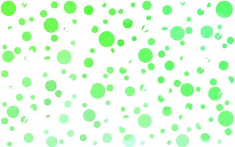 Light Green vector pattern with colored spheres. Geometric sample of repeatin Illustrazione stock