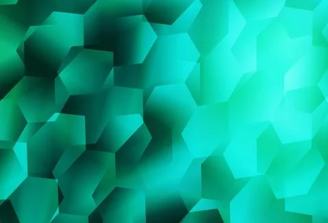 Light Green vector pattern with colorful hexagons. Stock Illustration