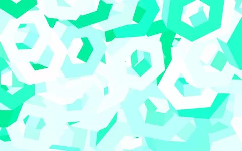 Light Green vector pattern with colorful hexagons. Stock Illustration