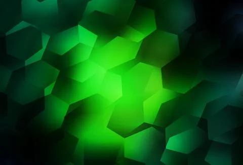 Light Green vector pattern with colorful hexagons. Stock Illustration