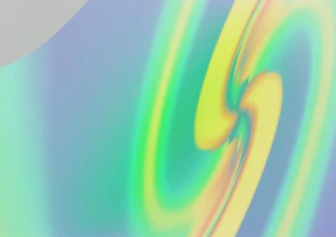 Light Green vector pattern with curved circles. Illustrazione stock