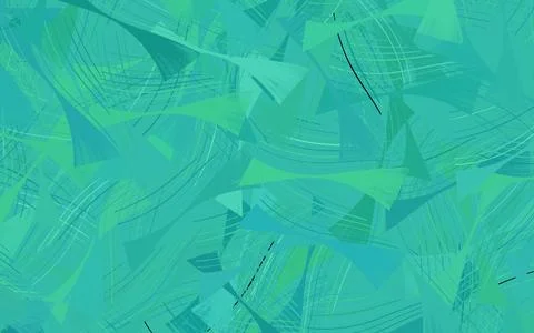 Light Green vector pattern with curved lines. Stock Illustration