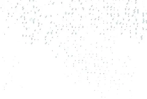 Light green vector pattern with gender elements. 스톡 일러스트