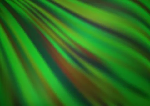 Light Green vector pattern with lava shapes. 스톡 일러스트