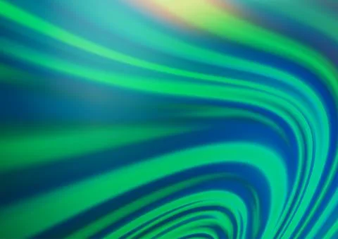 Light Green vector pattern with lines, ovals. Stock Illustration