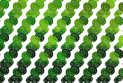 Light Green vector pattern with liquid shapes. Stock Illustration