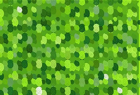 Light Green vector pattern with liquid shapes. Stock Illustration
