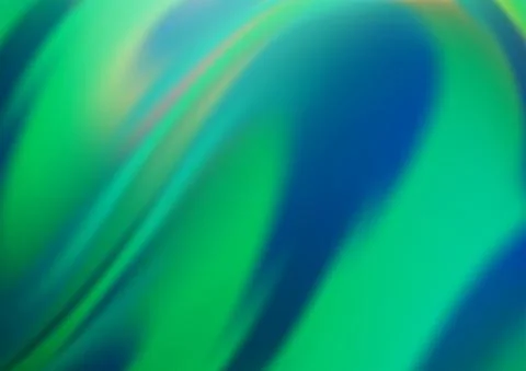 Light Green vector pattern with liquid shapes. 스톡 일러스트