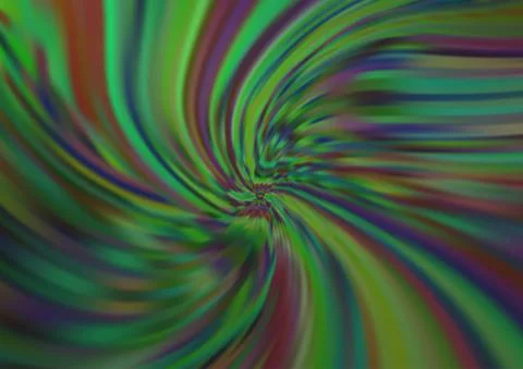 Light Green vector pattern with liquid shapes. Illustrazione stock