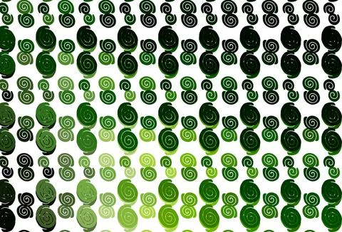 Light Green vector pattern with liquid shapes. Illustrazione stock