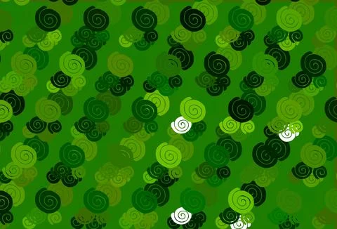 Light Green vector pattern with liquid shapes. 스톡 일러스트