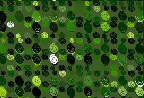 Light Green vector pattern with liquid shapes. Illustrazione stock