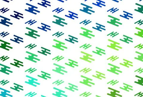 Light Green vector pattern with narrow lines. Stock Illustration