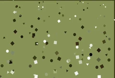 Light Green vector pattern in polygonal style with circles. Illustrazione stock