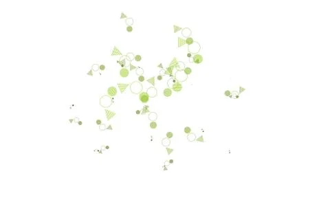 Light Green vector pattern with polygonal style with circles. Stockillustratie