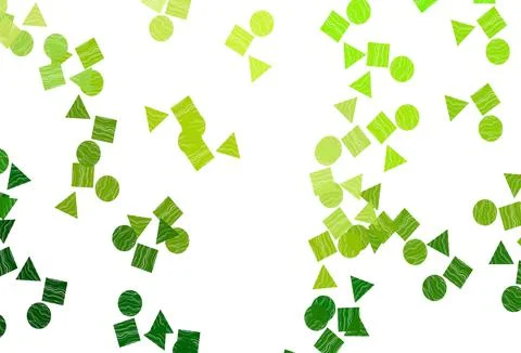 Light Green vector pattern in polygonal style with circles. 스톡 일러스트