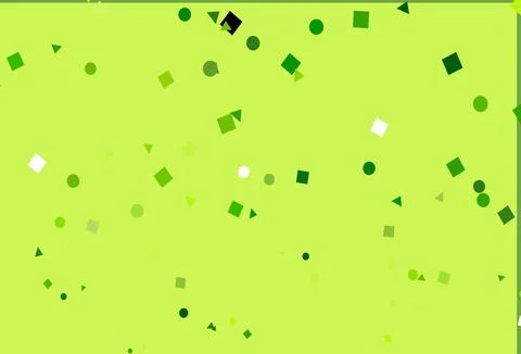 Light Green vector pattern in polygonal style with circles. Stock Illustration