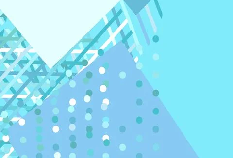 Light Green vector pattern with polygonal style with circles. Illustrazione stock