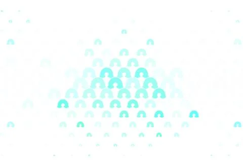 Light Green vector pattern with rainbow elements. Stock Illustration