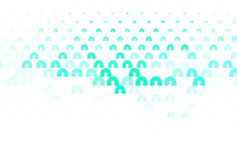 Light Green vector pattern with rainbow elements. Illustrazione stock