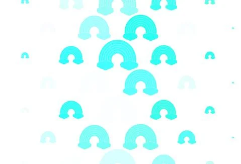 Light Green vector pattern with rainbow elements. Illustrazione stock