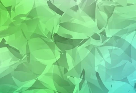 Light Green vector pattern with random polygonals. Illustrazione stock