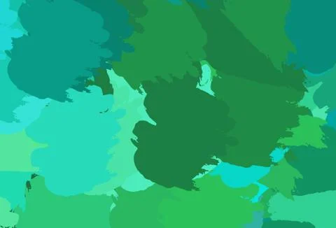 Light Green vector pattern with random forms. Stock Illustration
