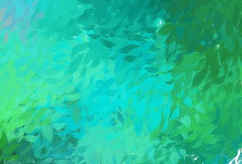 Light Green vector pattern with random forms. 스톡 일러스트