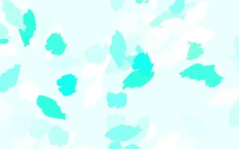 Light Green vector pattern with random forms. Illustrazione stock