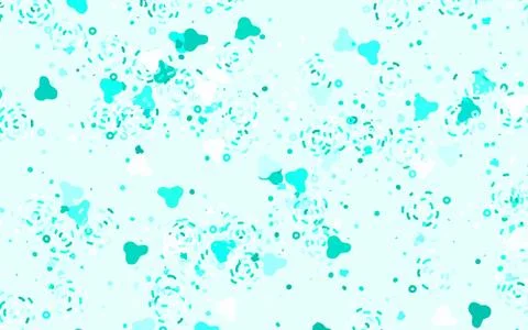 Light Green vector pattern with random forms. Stock Illustration