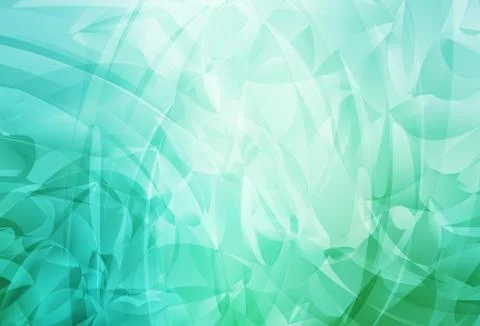 Light Green vector pattern with random forms. Illustrazione stock