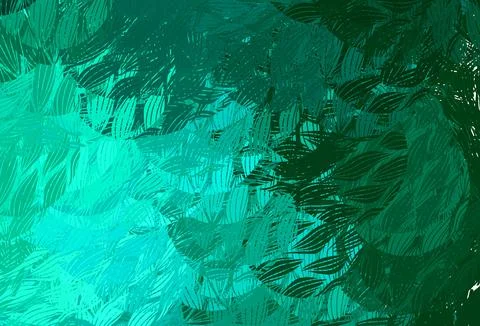 Light Green vector pattern with random forms. Stock Illustration