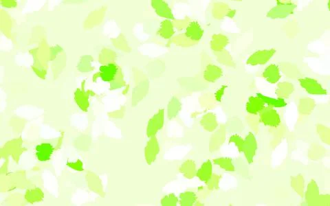 Light Green vector pattern with random forms. Stock Illustration