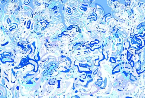 Light Green vector pattern with random forms. Stock Illustration