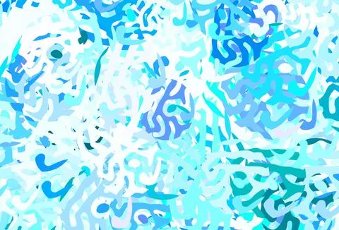 Light Green vector pattern with random forms. Stock Illustration