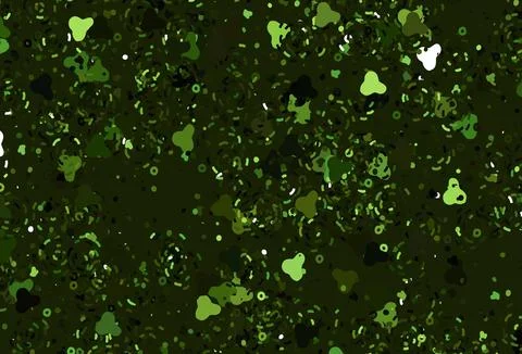 Light Green vector pattern with random forms. 库存插图