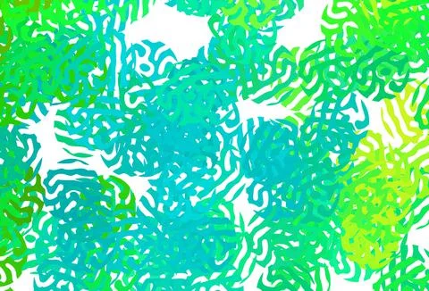 Light Green vector pattern with random forms. Illustrazione stock
