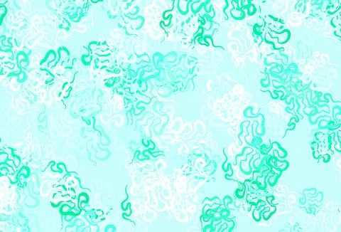 Light Green vector pattern with random forms. イラスト素材