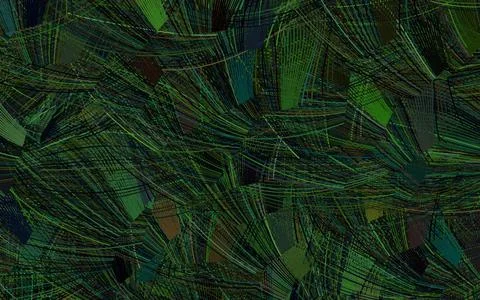 Light Green vector pattern with random forms. Illustrazione stock