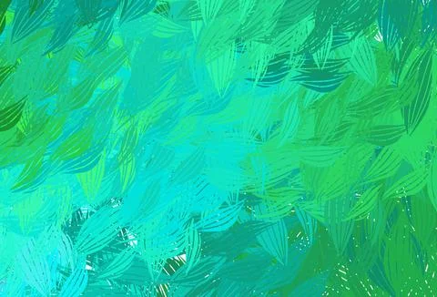 Light Green vector pattern with random forms. Stock Illustration
