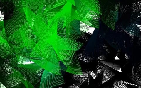 Light Green vector pattern with random forms. Stockillustratie