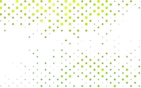 Light Green vector pattern with spheres. 스톡 일러스트